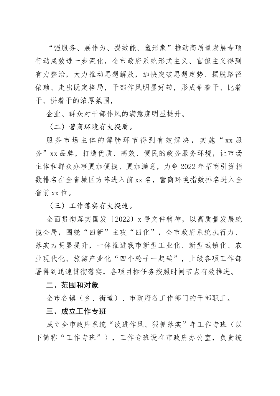 2022年兴“十风”治“十弊”干部作风专项整治工作情况报告（1）_第2页