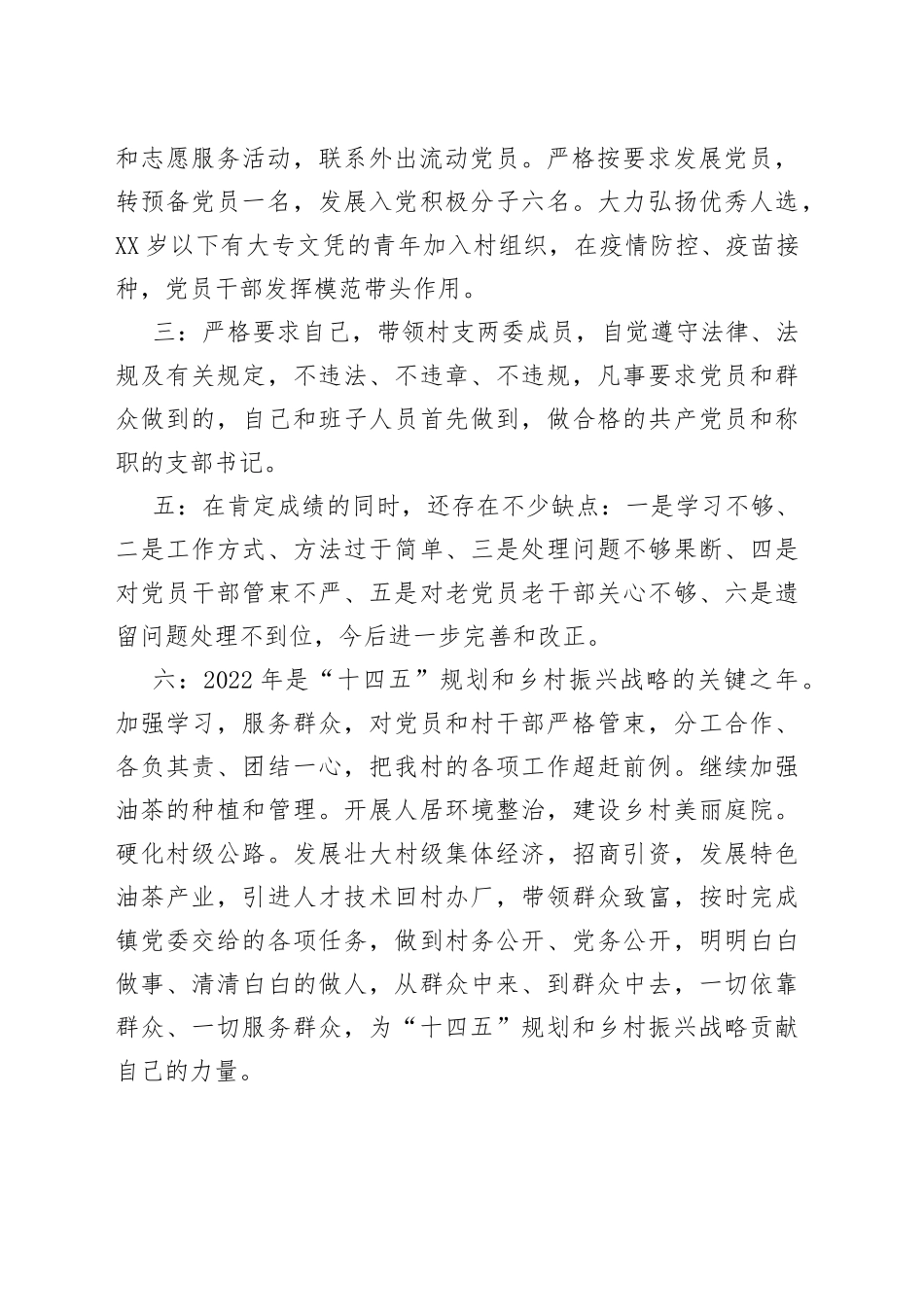 村级主要领导干部述职报告_第2页