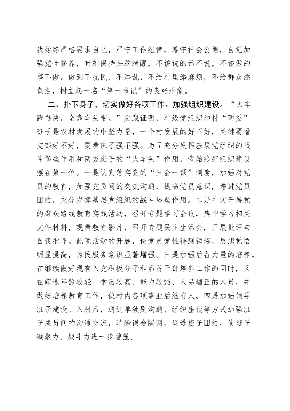 驻镇村第一书记2021年述职报告_第2页