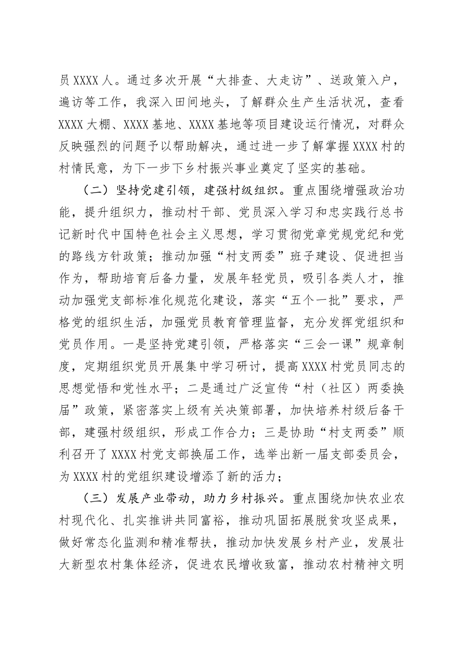 驻村干部述职报告_第2页