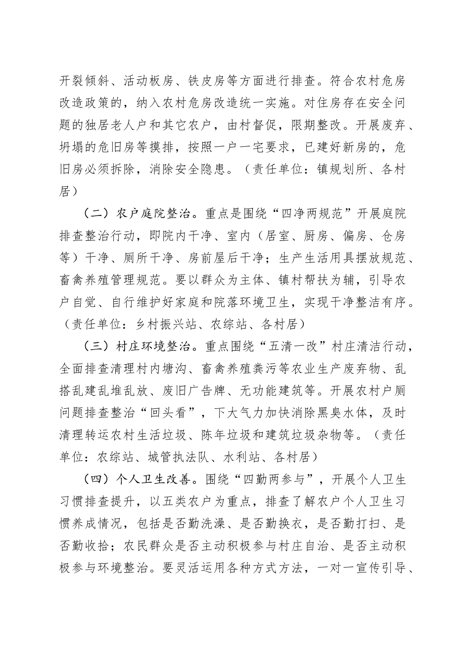 镇农村人居环境突出问题排查整治行动方案494_第2页