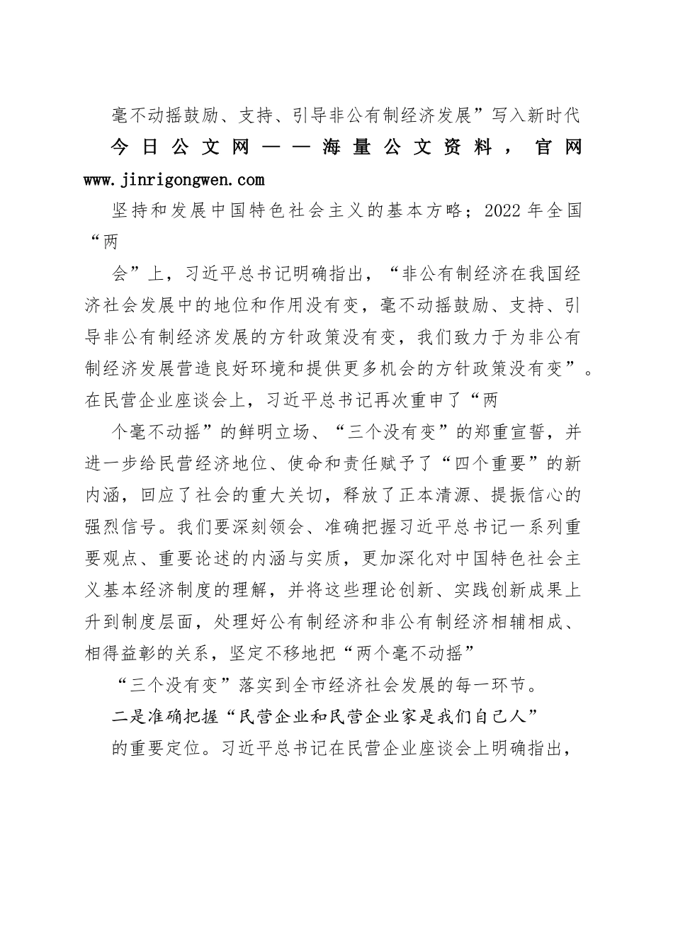 在全市推动民营经济高质量发展大会上讲话8_1_第2页