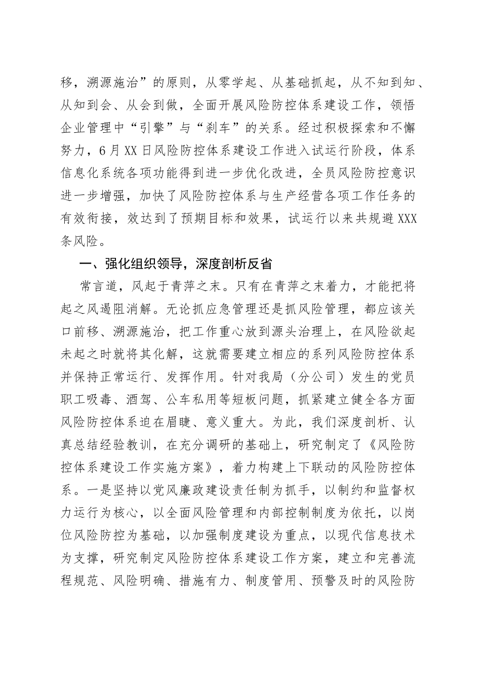 在风险防控体系建设试点启动会上的交流发言材料_第2页