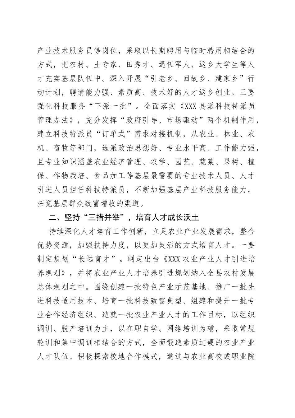 乡村振兴人才工作中心组发言_第2页