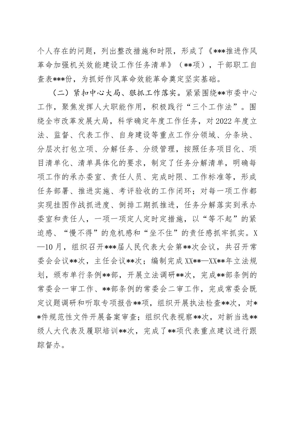 某人大常委会机关2022年度推进作风革命效能革命工作总结3_第2页