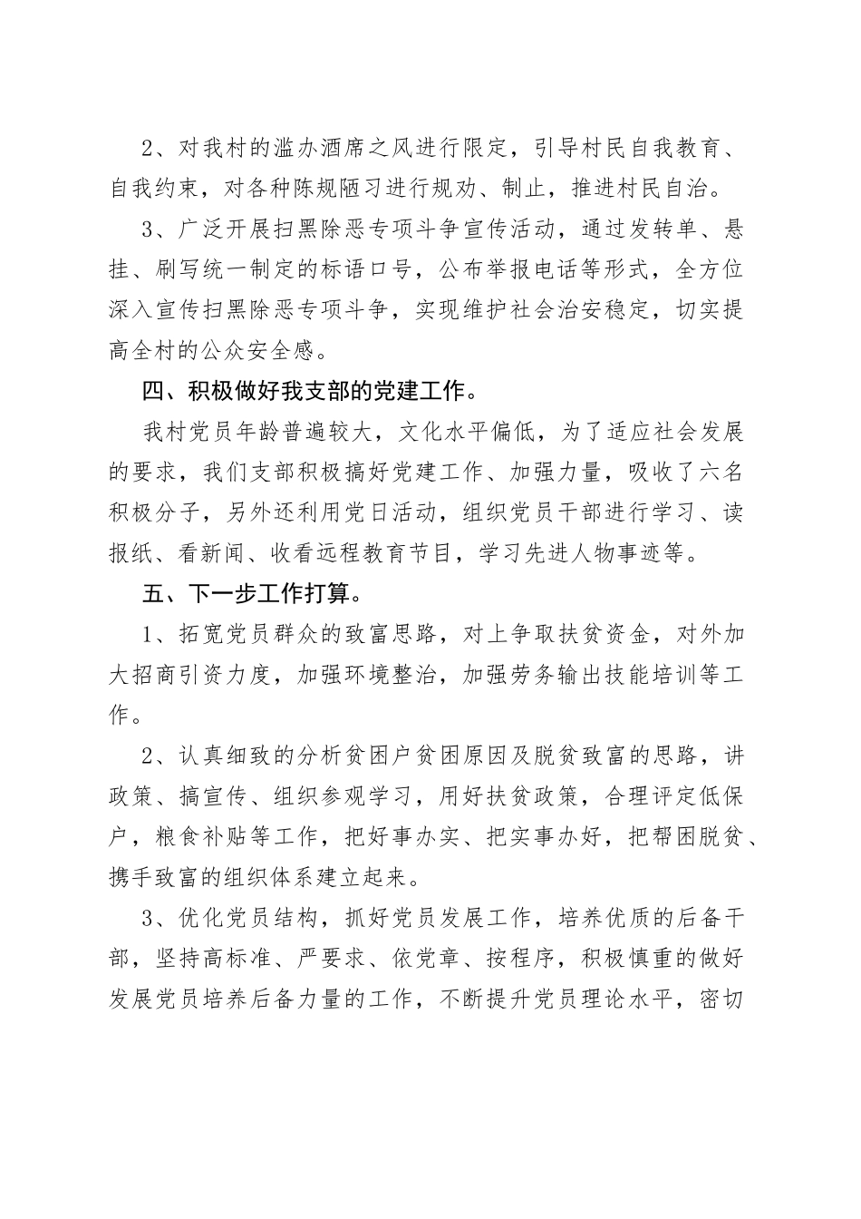 村支部年度工作报告_第2页