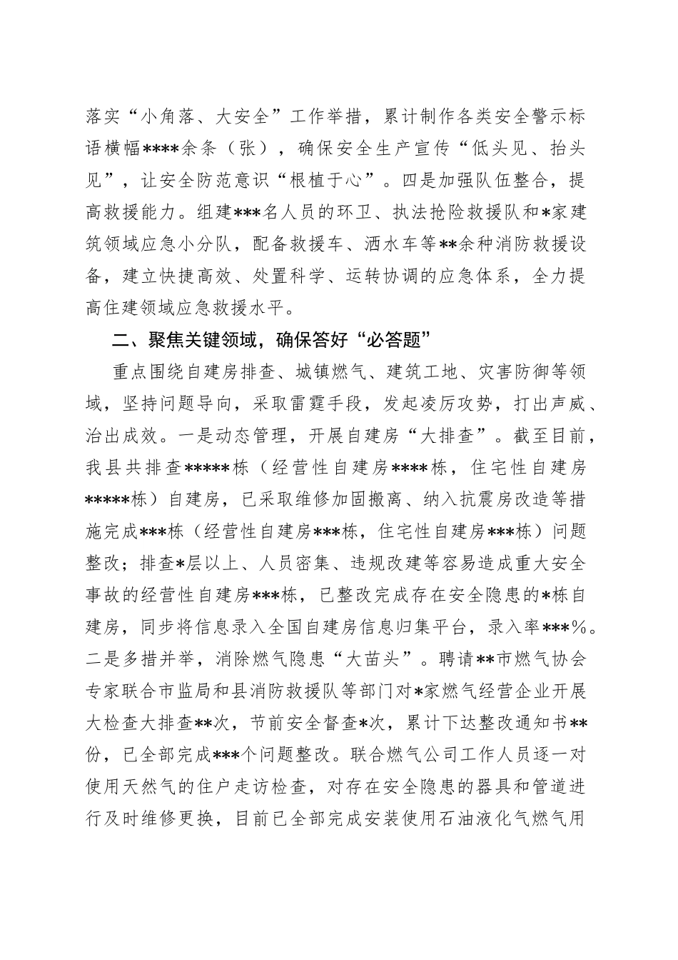 2022年度住建领域安全生产、消防和防灾减灾救灾工作总结_第2页