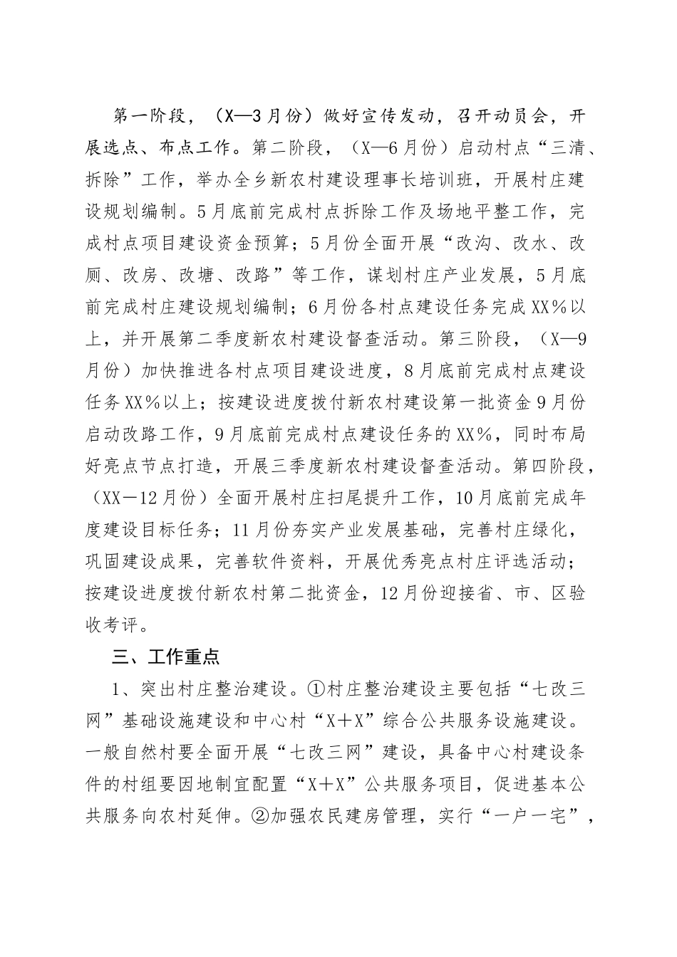 2022年乡镇新农村建设工作方案20220515_第2页