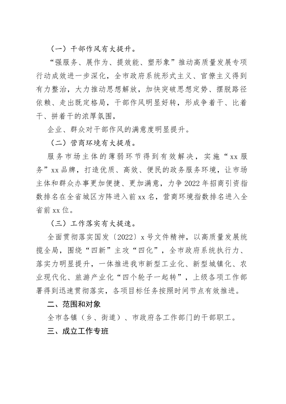 2022年兴“十风”治“十弊”干部作风专项整治工作情况报告_第2页