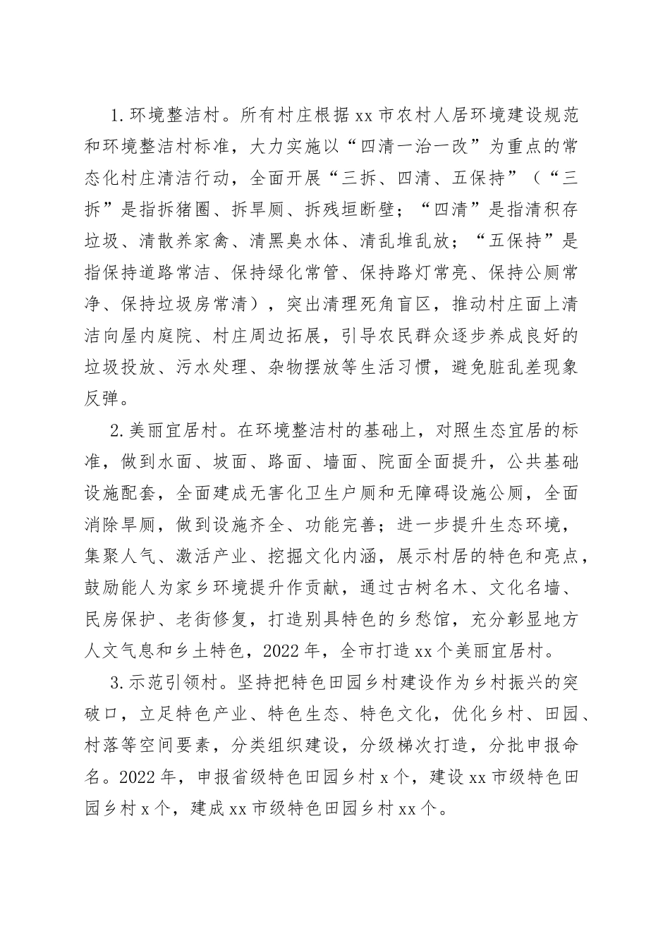 xx市2022年度农村人居环境改善提升行动实施方案_第2页