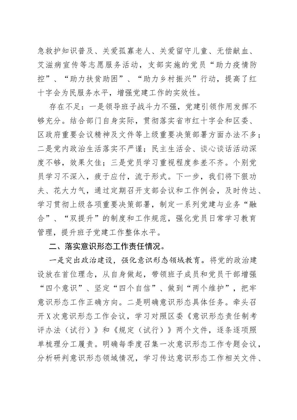 党支部履行全面从严治党主体责任述职报告_第2页