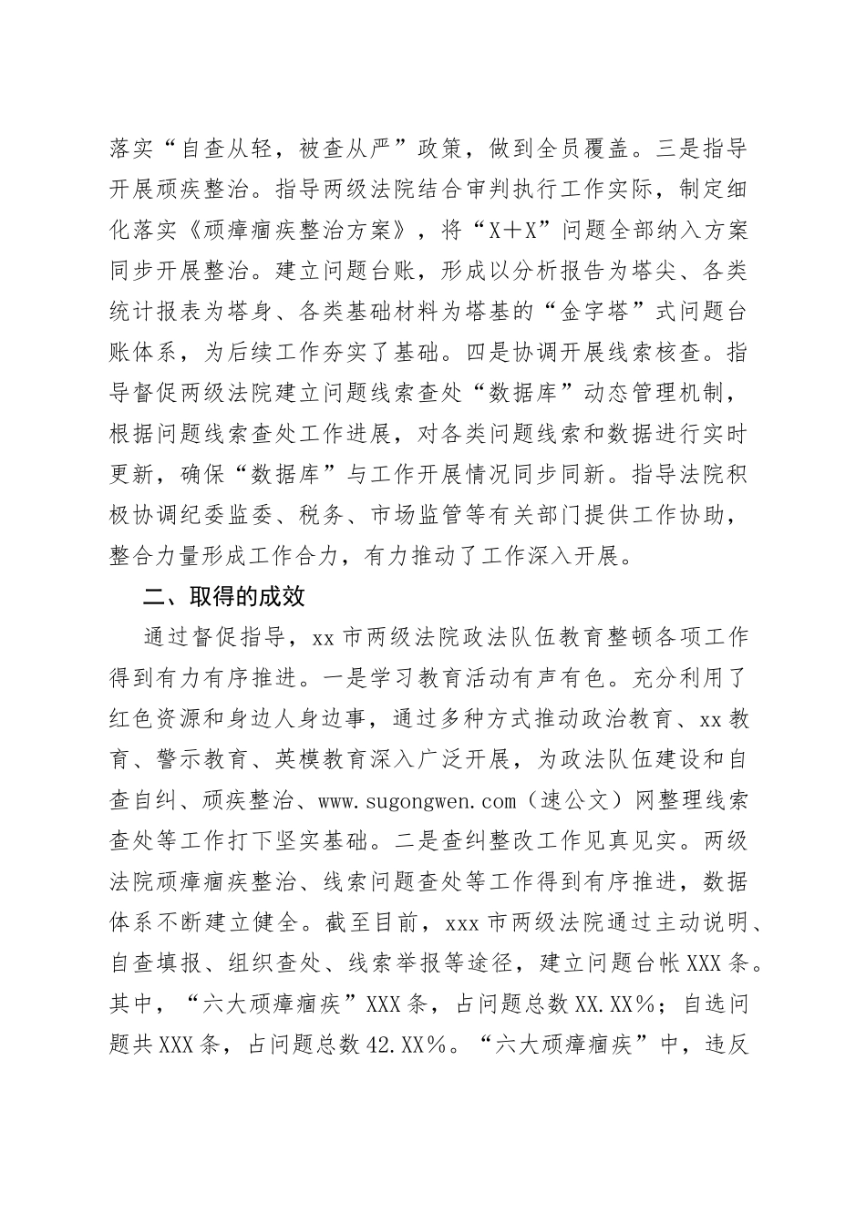 全省政法队伍教育整顿省级指导组督导工作总结（1）_第2页