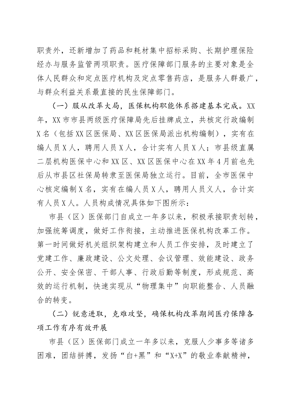 市医疗保障系统机构职能体系建设运行工作情况调研报告_第2页