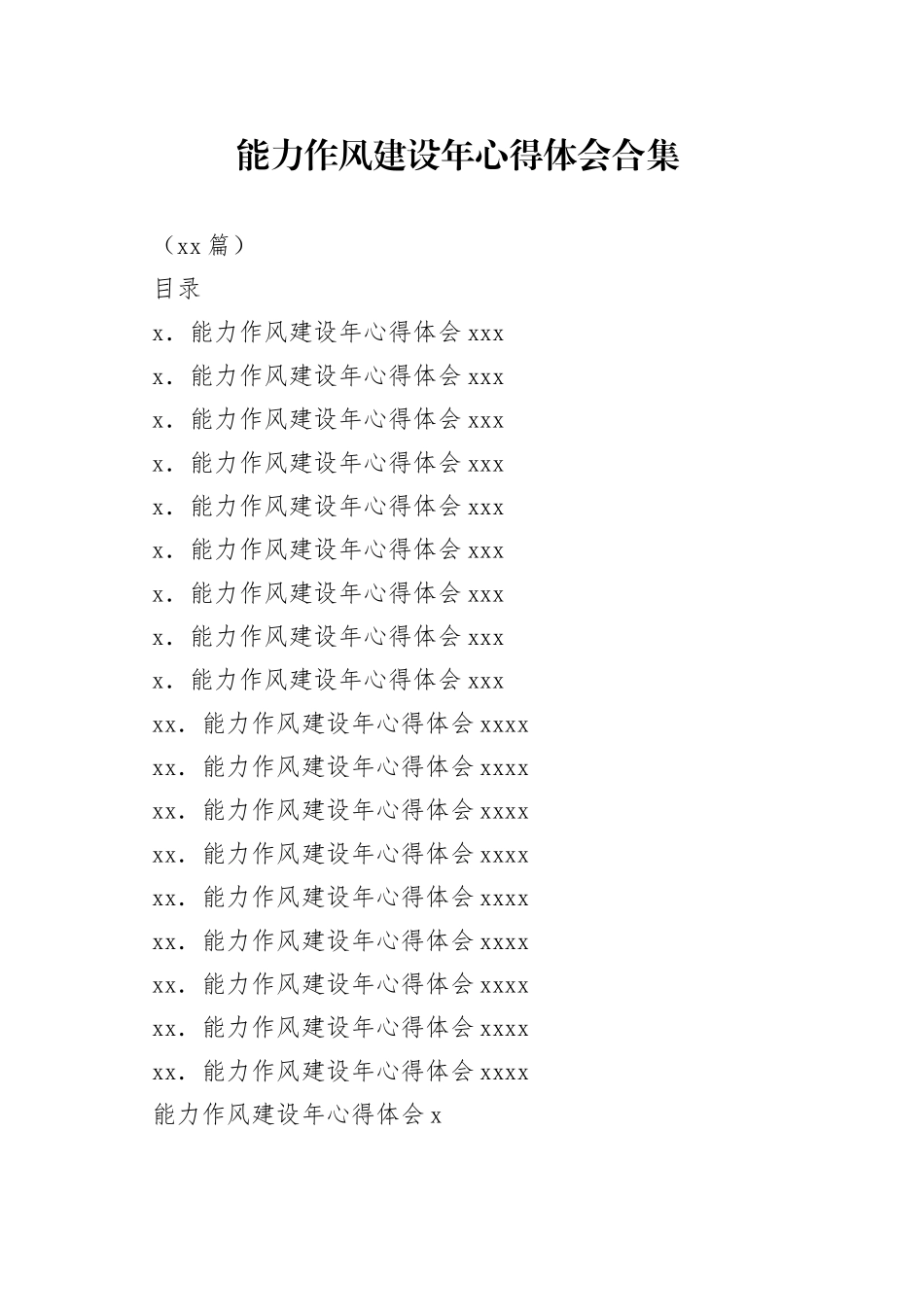 （18篇）能力作风建设年心得体会合集_第1页