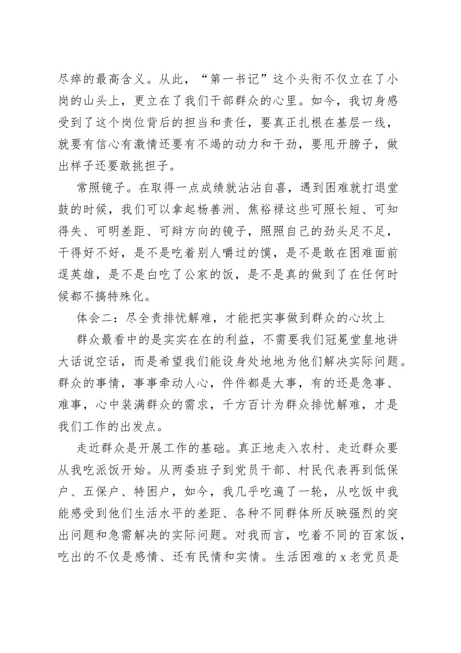 挂职驻村第一书记工作体会感悟_第2页