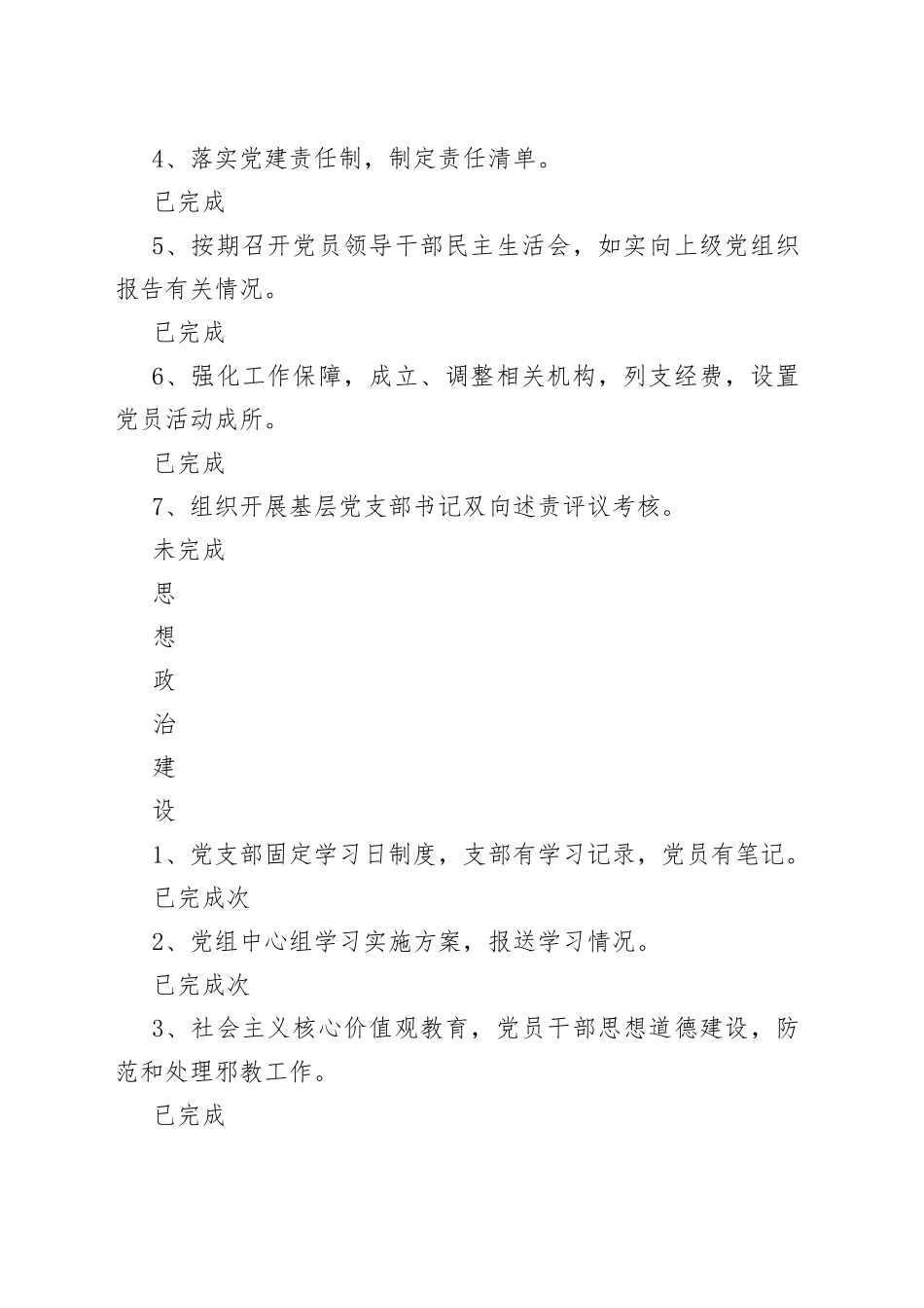 基层党建工作自查台账_第2页