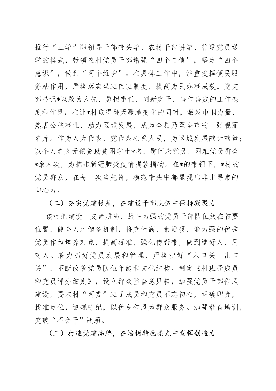 坚持党建引领推动乡村振兴村党建调研报告_第2页