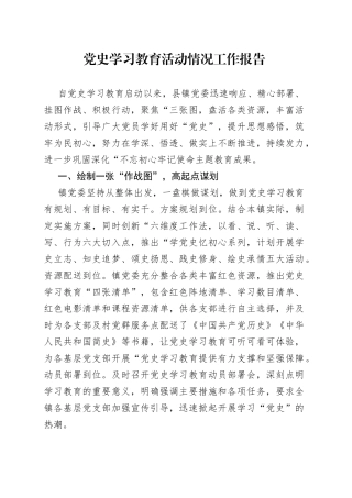 巧用“比喻词”，写实党史学习教育活动情况工作报告