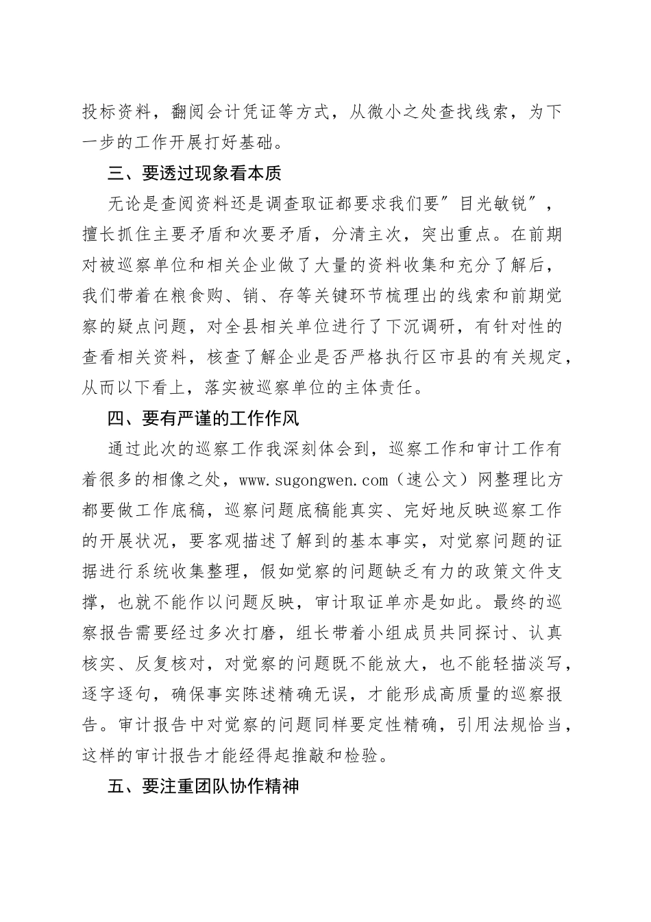 涉粮问题专项巡察心得体会_第2页