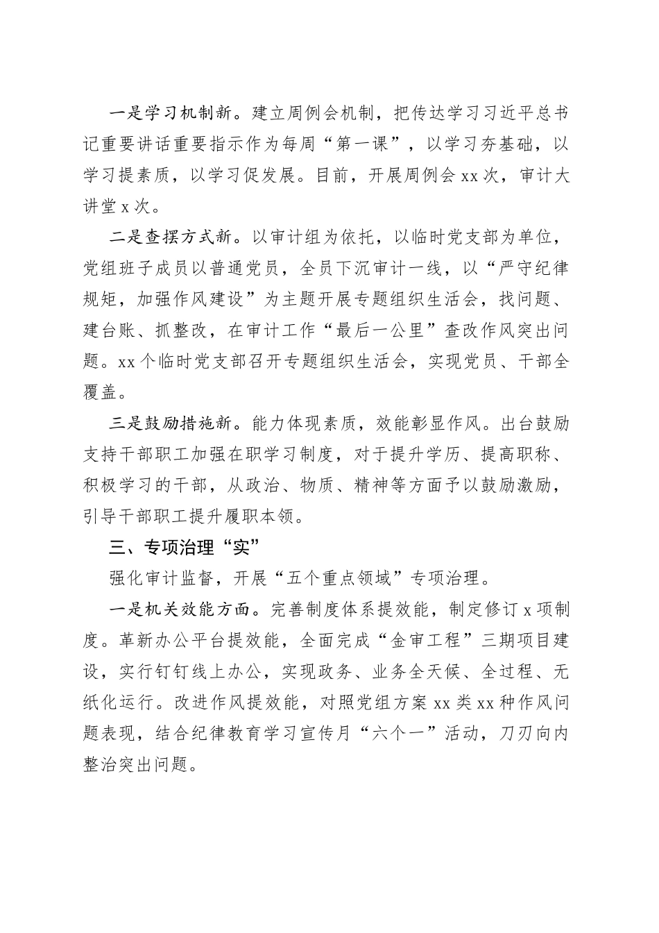 市审计局作风建设专项行动工作汇报_第2页