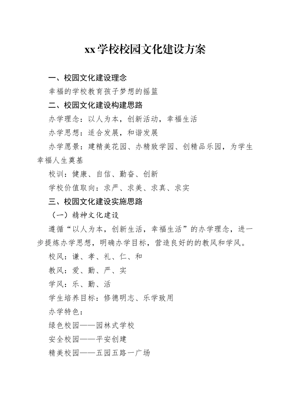 学校校园文化建设方案_第1页