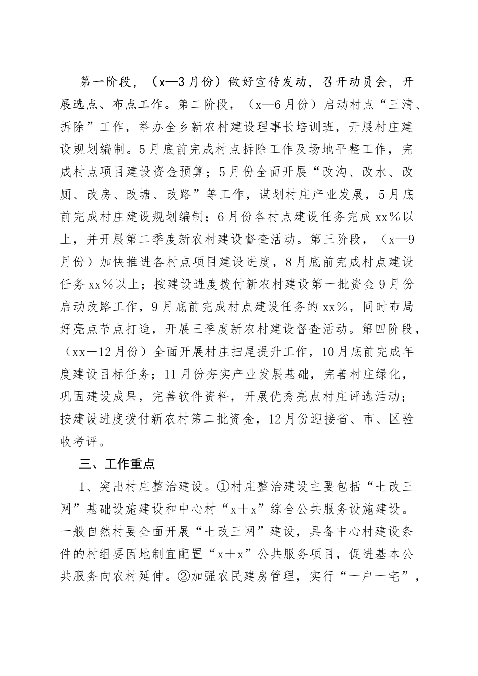 2022年xx乡新农村建设工作方案_第2页