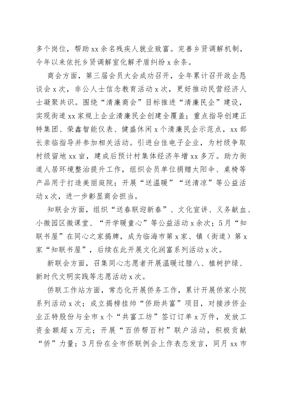 2022年度统战线工作总结_第2页