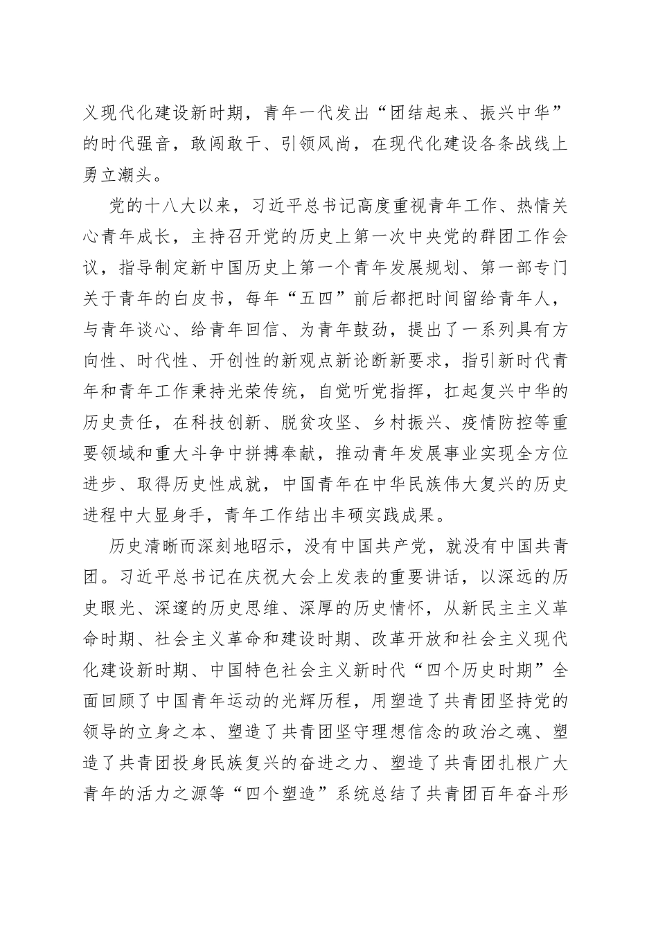 党委书记在集团公司联合会系统青年代表座谈会上的讲话_第2页