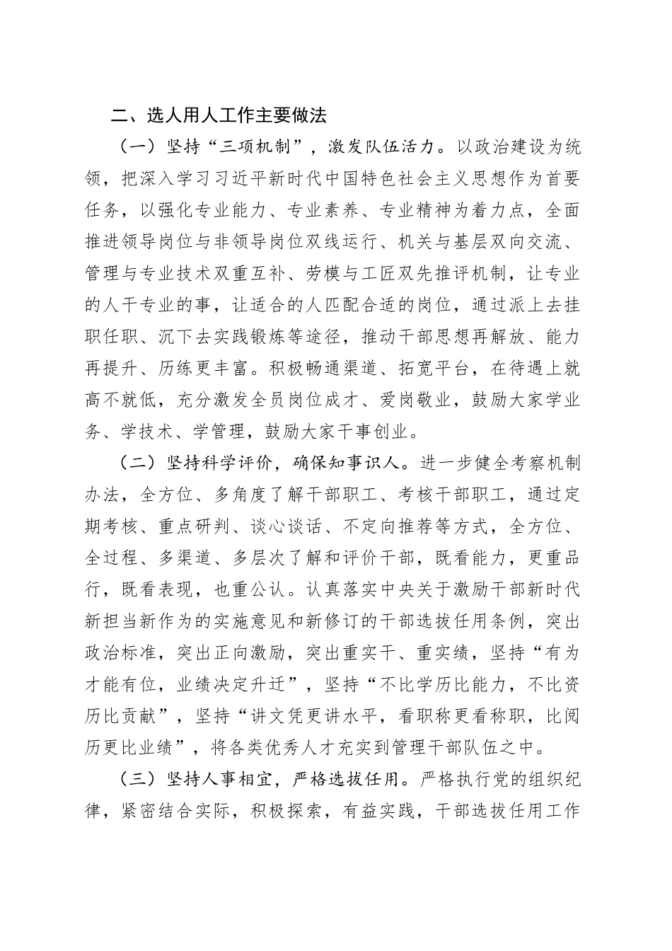 分公司选人用人工作专题报告_第2页