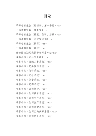 干部考察报告合集60篇5万字