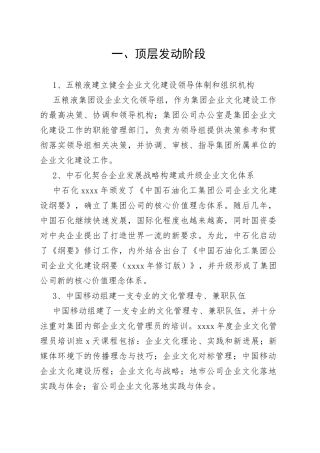 企业文化建设规划15项重点任务的15个典型案例