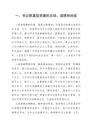 团区委党支部书记X年度书记抓基层党建工作述职报告