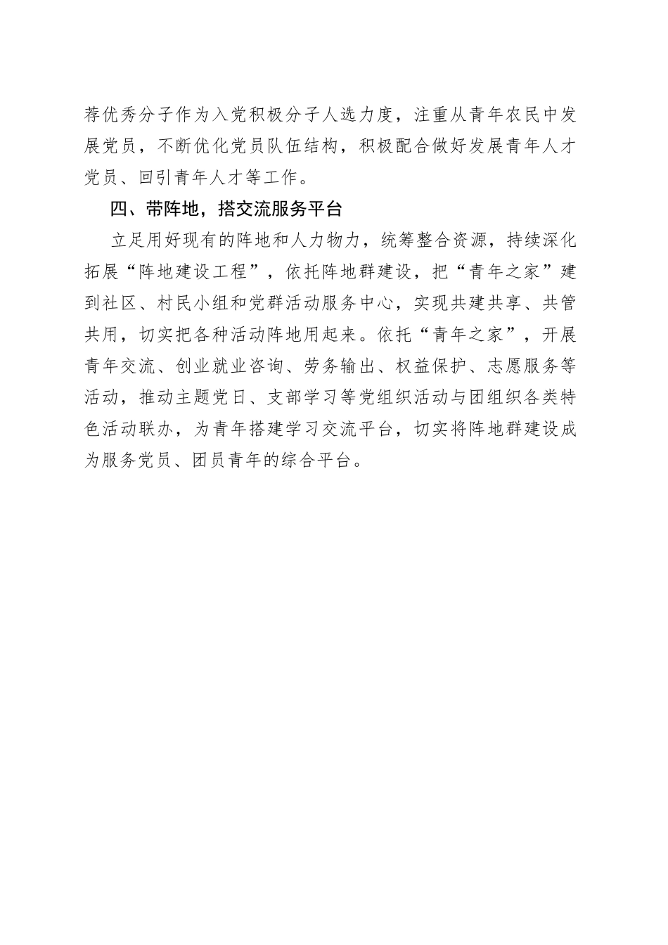 团市委党建工作亮点经验汇报材料_第2页