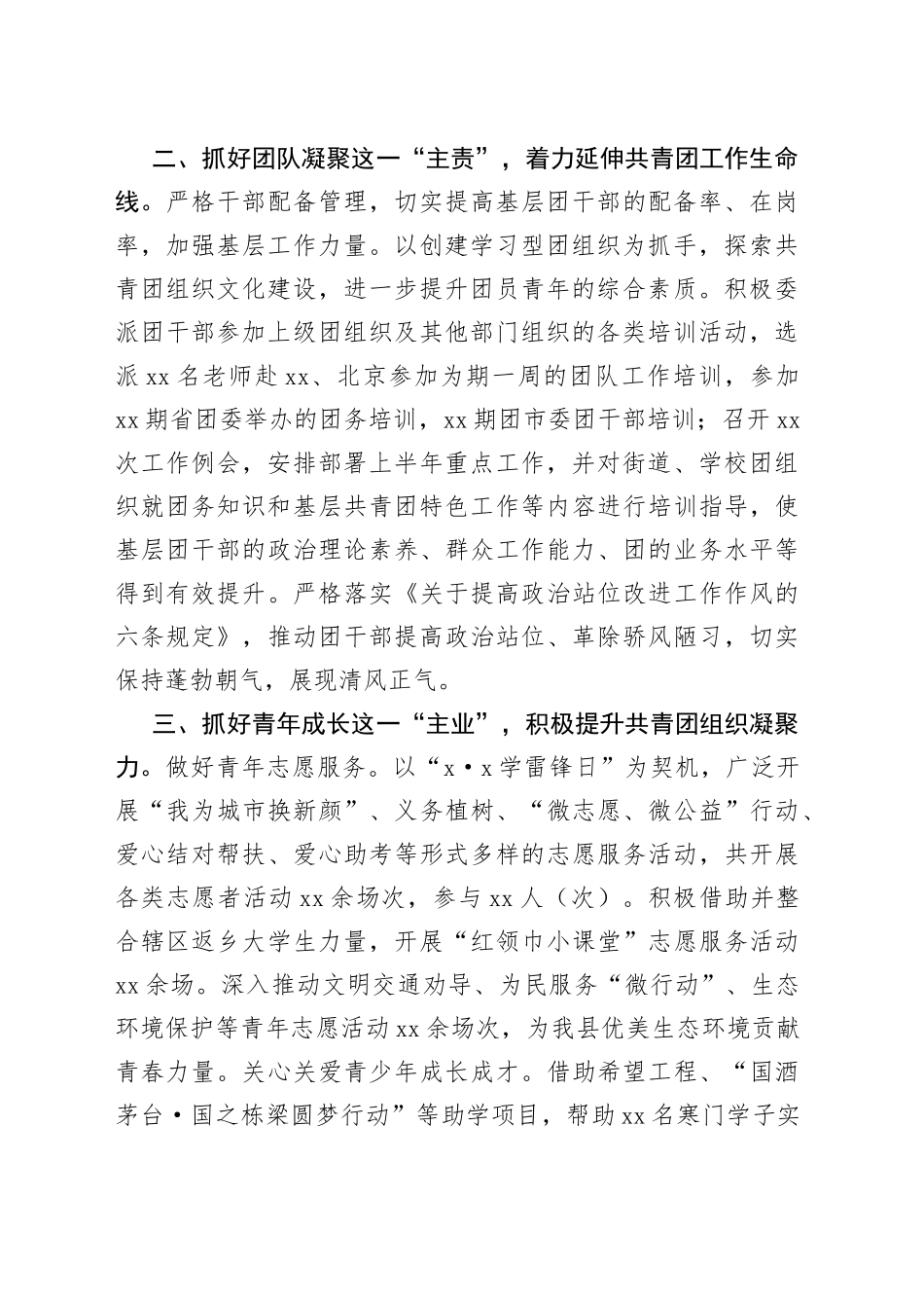 团县委2022年第一季度工作开展情况总结报告_第2页