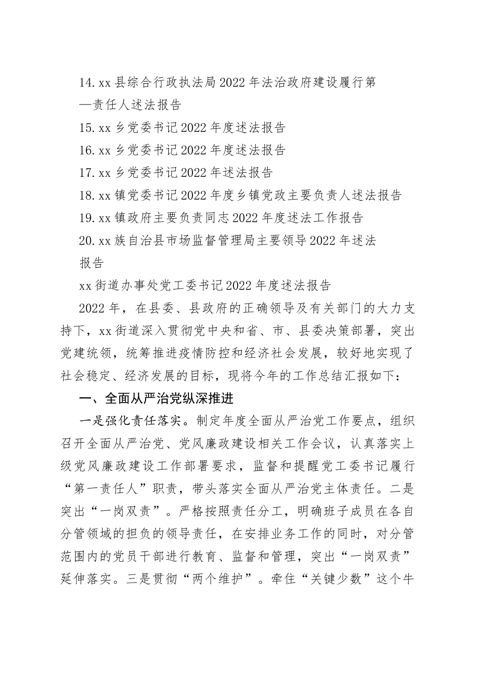 （20篇）2022年度述法报告合集_第2页
