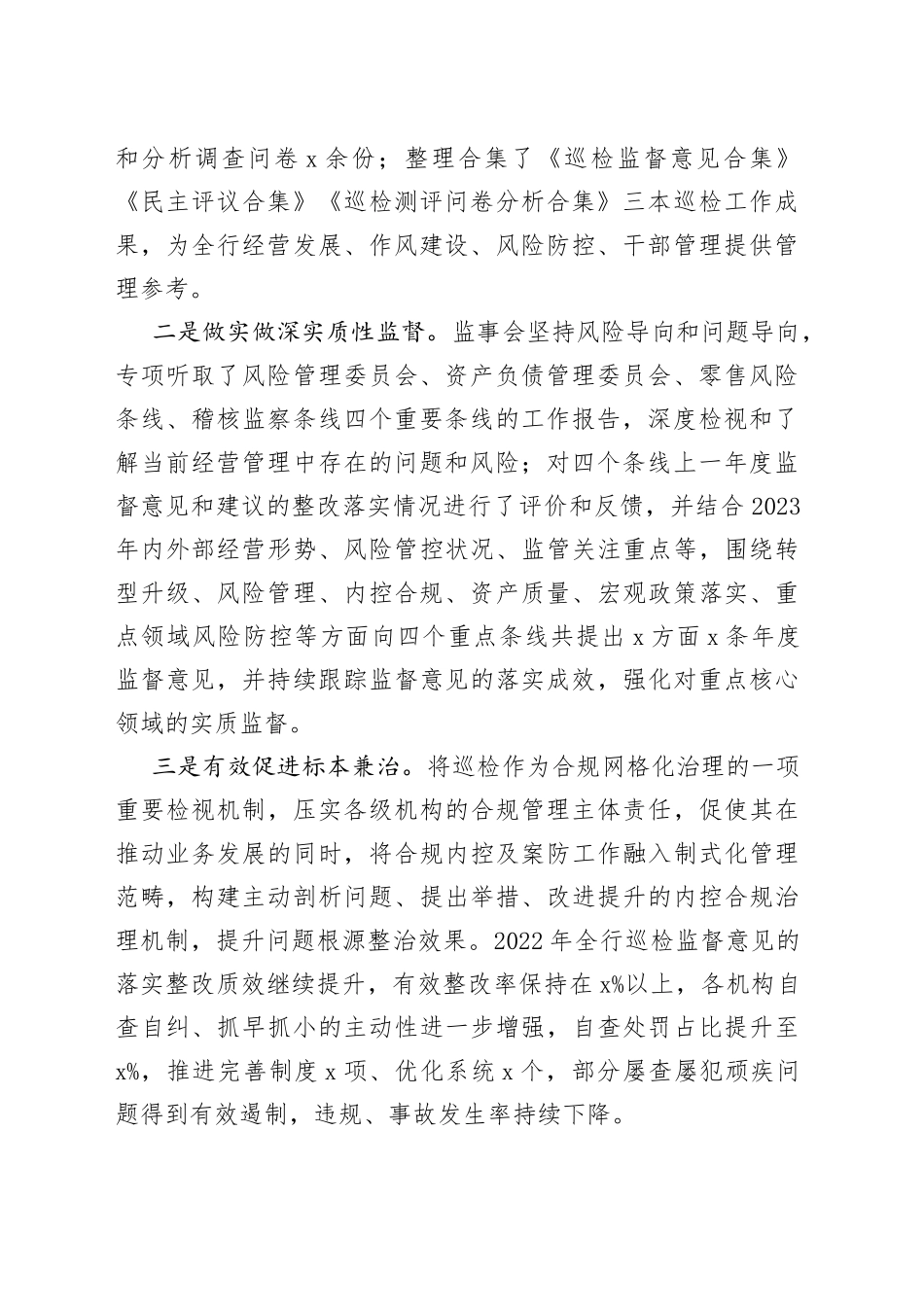 2022年监事会工作报告总结汇报_第2页