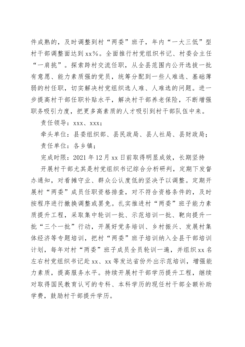 2022抓基层党建述职点评问题整改方案_第2页