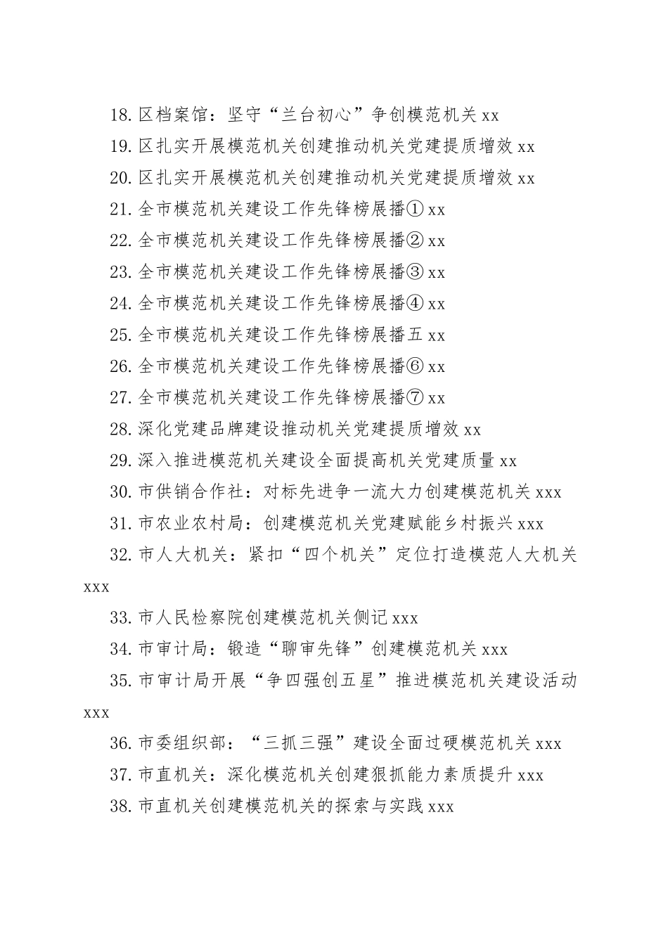 2023年创建模范机关材料合集（45篇）_第2页