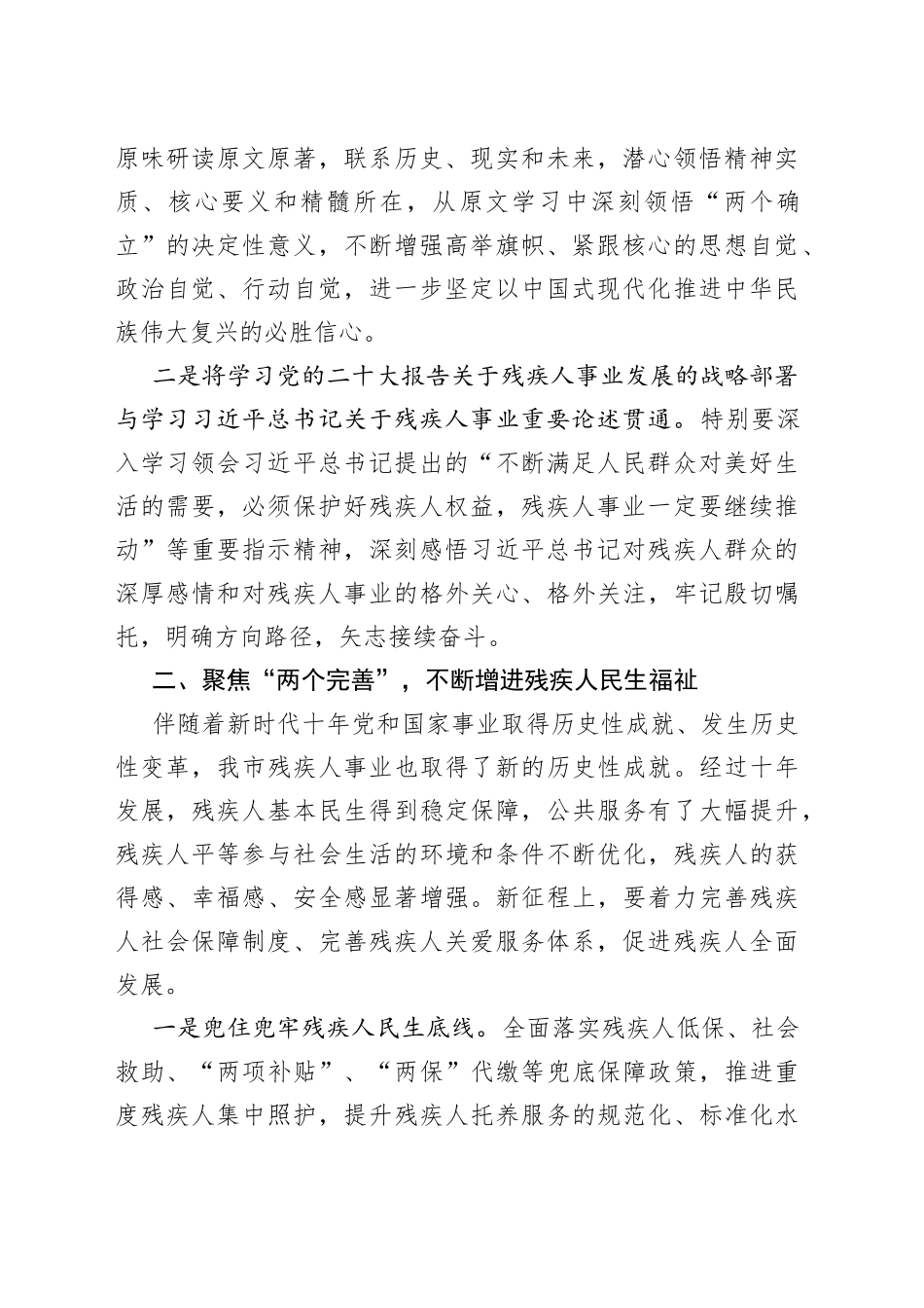 2023年全市残疾人工作会议讲话_第2页