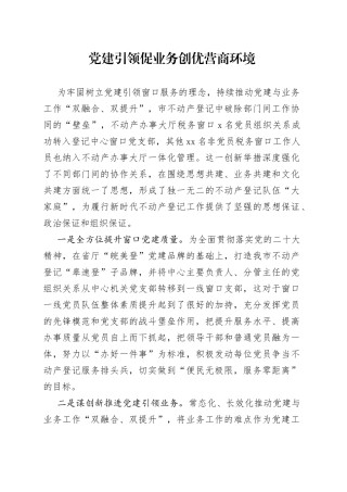 党建引领促业务创优营商环境（20230413）