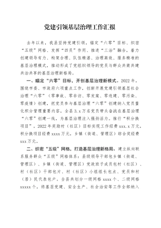 党建引领基层治理工作汇报（15）