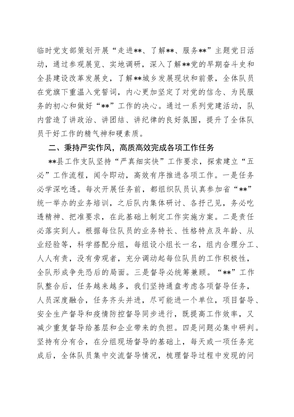 工作队工作汇报_第2页