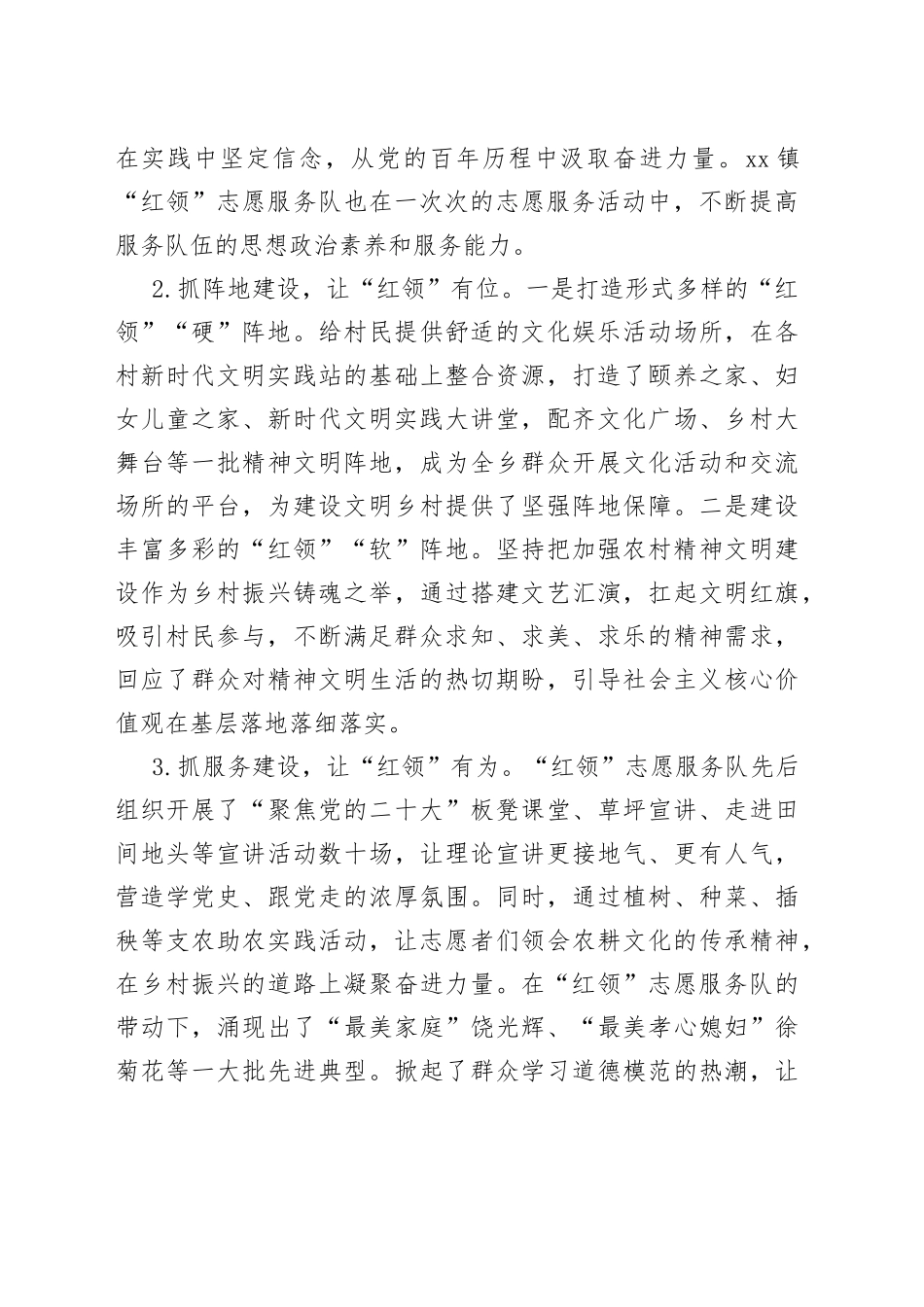 xx镇志愿服务项目简介_第2页