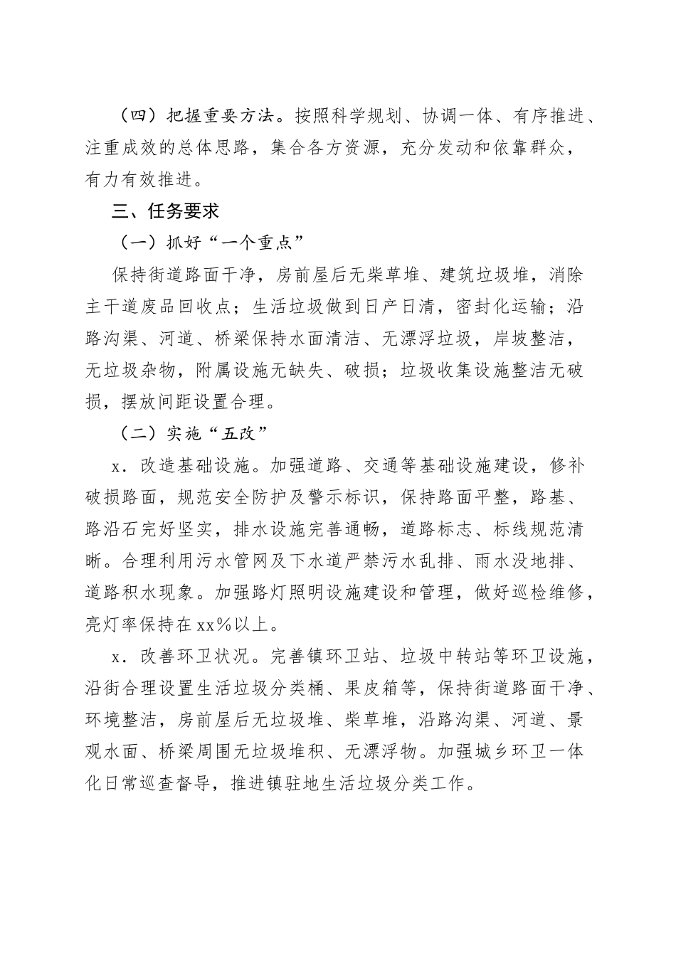 某镇驻地环境全面优化整治提升实施方案_第2页