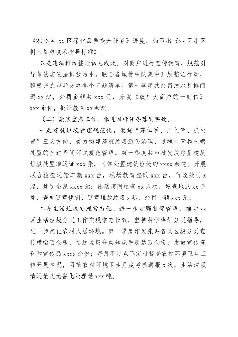 区城管局2023年第一季度工作总结（20230524）_第2页