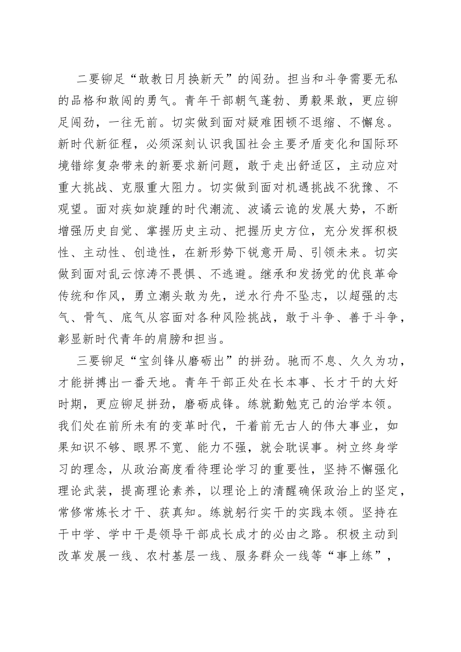 主题党日发言材料：铆足“四股劲” 担起新使命_第2页