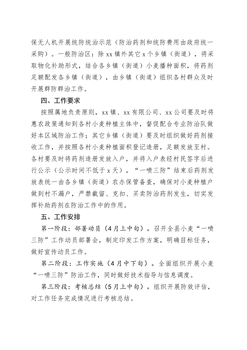 县2023年小麦“一喷三防”工作方案_第2页