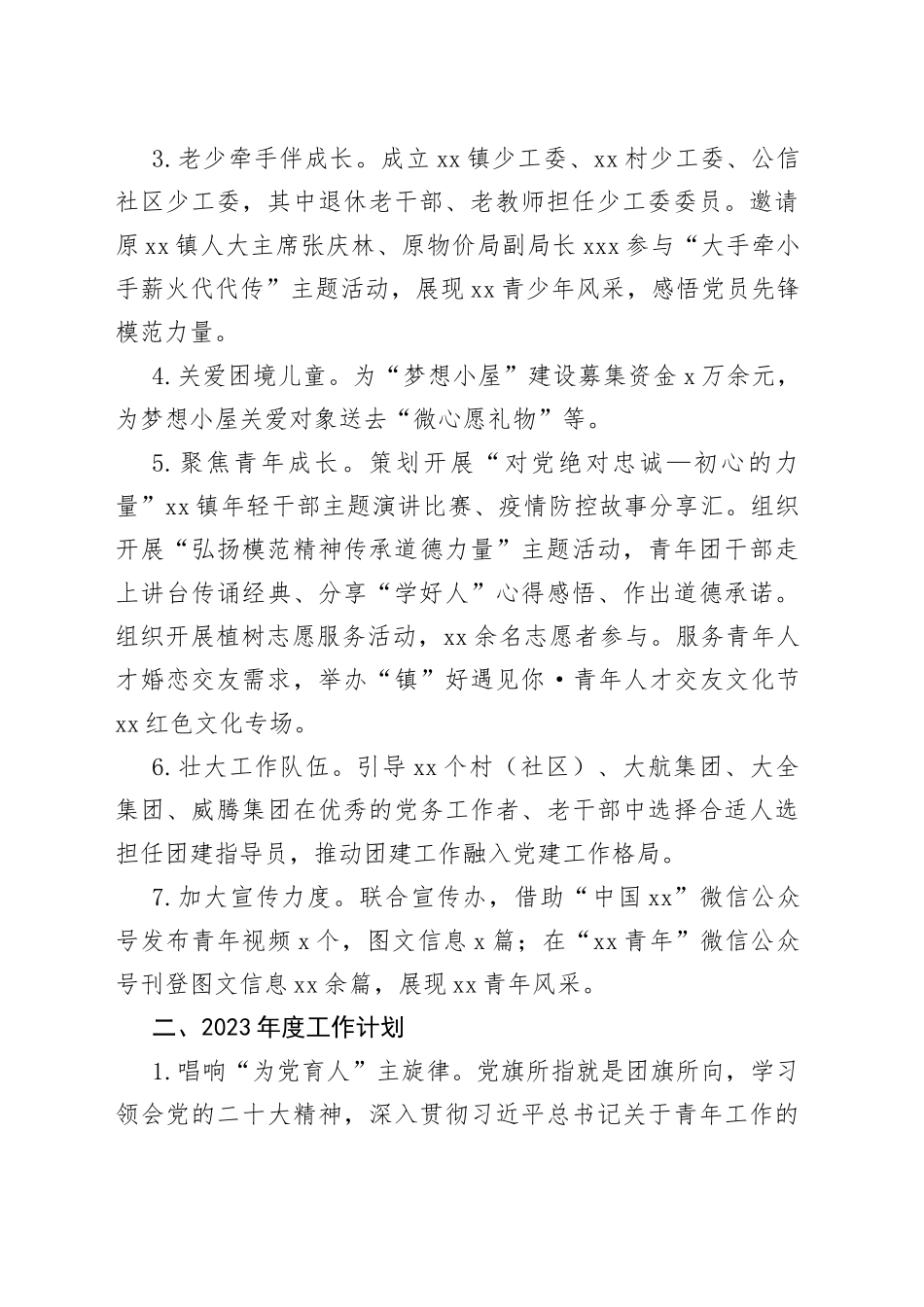 团委2022年工作总结和2023年工作计划合集_第2页