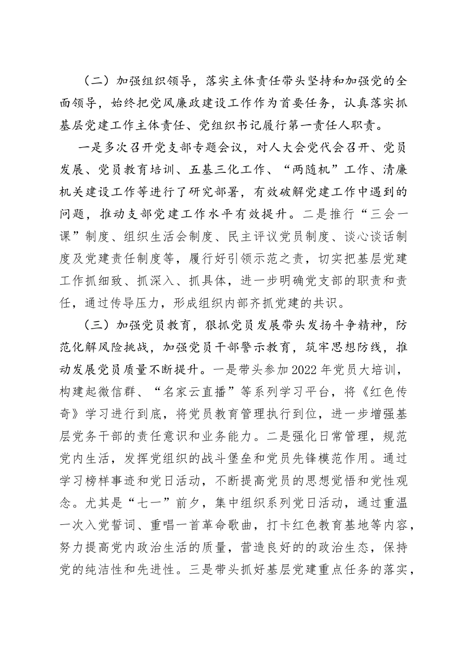 镇乡村建设综合服务中心党支部书记年度抓基层党建工作述职报告_第2页