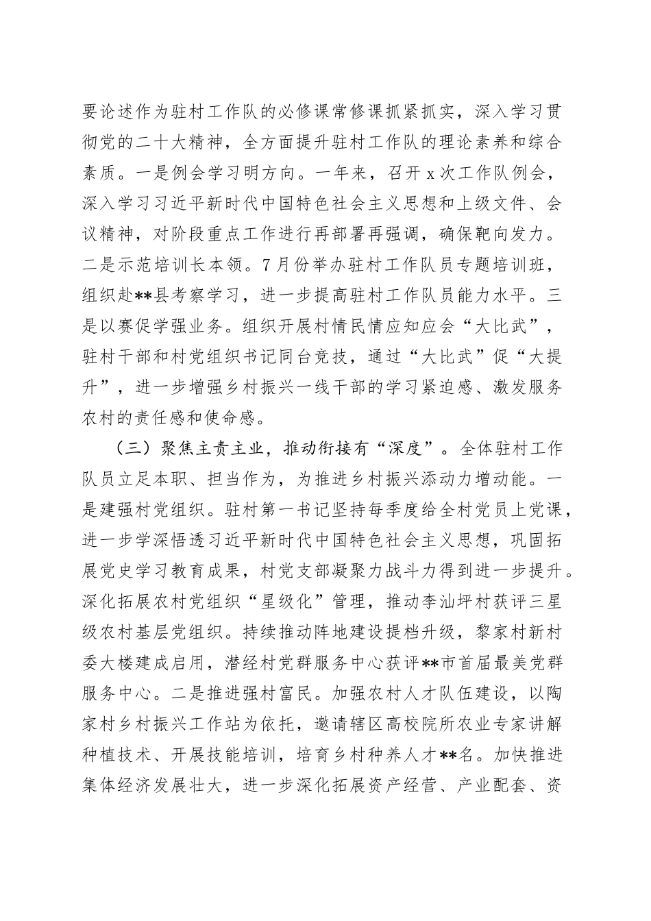 驻村工作队2022年度工作述职报告_第2页